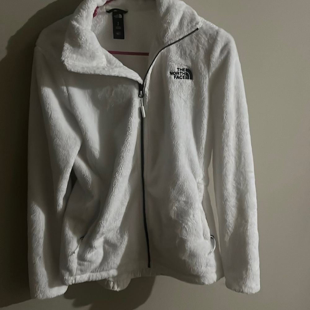 White north face jacket barely used